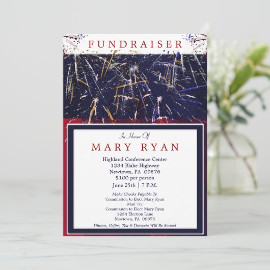 Uitnodiging tot het indienen van patriottische pol (Staand voorkant)