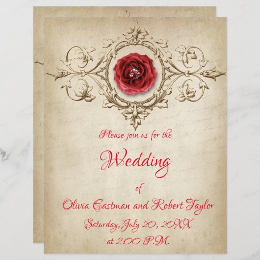 Uitnodiging tot het indienen van persoonlijke diam (Voorkant / Achterkant)