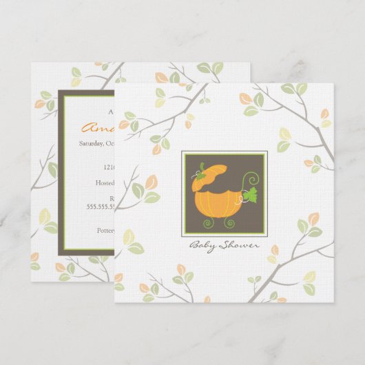 Uitnodiging tot het indienen van pompoenwagens voo (Voorkant / Achterkant)