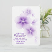 Uitnodiging tot het indienen van pure Paarse weduw (Staand voorkant)