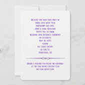 Uitnodiging tot het indienen van pure Paarse weduw (Achterkant)