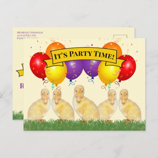 Uitnodiging tot het indienen van rampenbrokjes met (Voorkant / Achterkant)