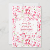 Uitnodiging tot het indienen van rode en roze Baby (Achterkant)