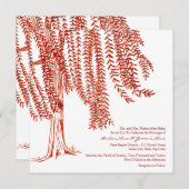 Uitnodiging tot het indienen van rode en witte wil (Voorkant / Achterkant)