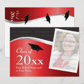 uitnodiging tot het indienen van rode en zwarte A (Voorkant / Achterkant)