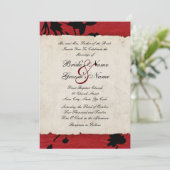 Uitnodiging tot het indienen van rode en zwarte pa (Staand voorkant)