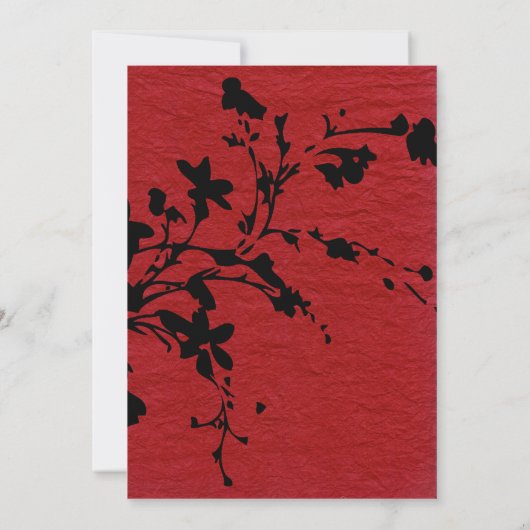 Uitnodiging tot het indienen van rode en zwarte pa (Achterkant)