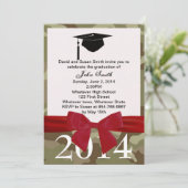 Uitnodiging tot het indienen van rode koolstof en  (Staand voorkant)