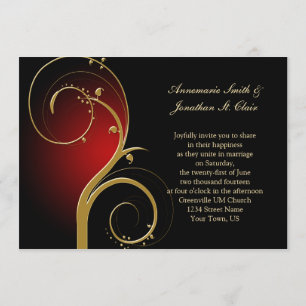  uitnodiging tot het indienen van rode zwarte en g