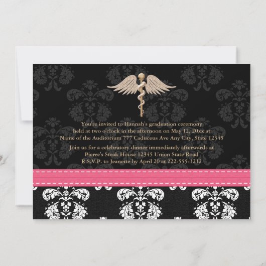 Uitnodiging tot het indienen van roze aankondiging (Achterkant)