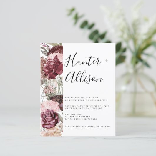 Uitnodiging tot het indienen van Rozen (Staand voorkant)