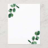 Uitnodiging tot het indienen van rozen/Baby shower Flyer (Achterkant)