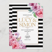 Uitnodiging tot het indienen van rozen en Stripes (Voorkant / Achterkant)