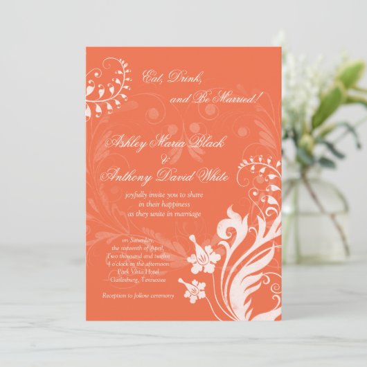 uitnodiging tot het indienen van Sinaasappels en (Staand voorkant)