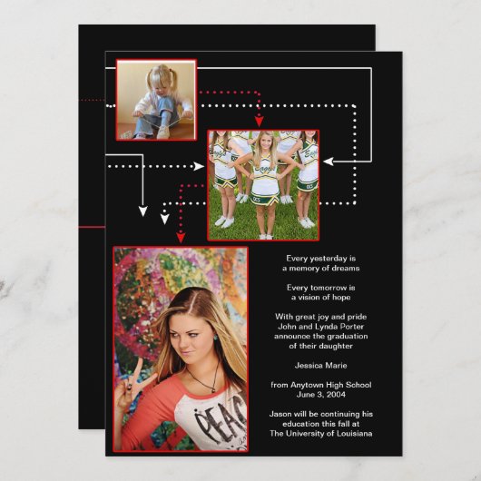 Uitnodiging tot het indienen van stippen en Afstud (Voorkant / Achterkant)