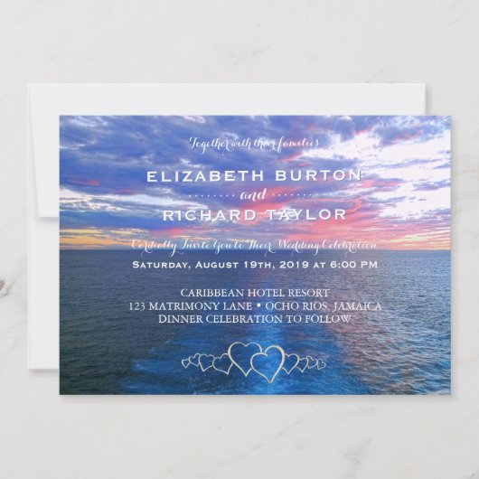 Uitnodiging tot het indienen van tropisch strand W (Voorkant)