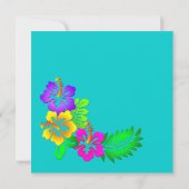 uitnodiging tot het indienen van tropische bruilof (Achterkant)