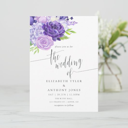 Uitnodiging tot het indienen van ultra Violet Wate (Staand voorkant)