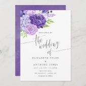 Uitnodiging tot het indienen van ultra Violet Wate (Voorkant / Achterkant)