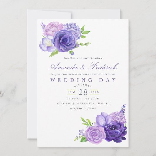 Uitnodiging tot het indienen van ultra Violet Wate (Voorkant)