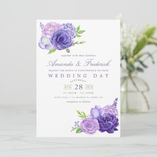 Uitnodiging tot het indienen van ultra Violet Wate (Staand voorkant)