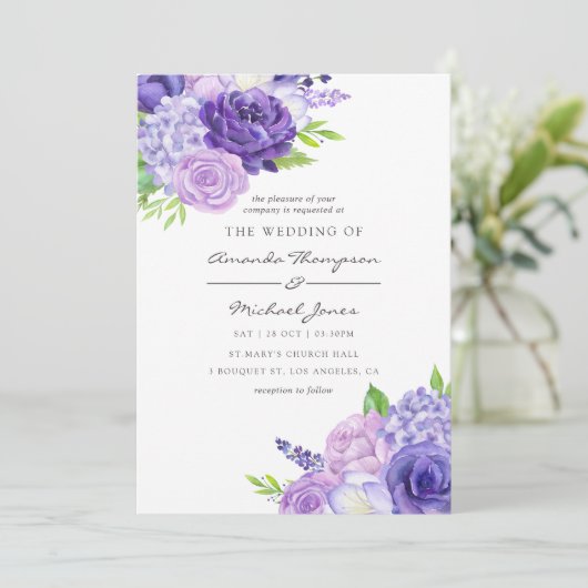 Uitnodiging tot het indienen van ultra Violet Wate (Staand voorkant)