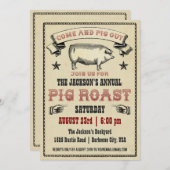  uitnodiging tot het indienen van Varkens II (Voorkant / Achterkant)