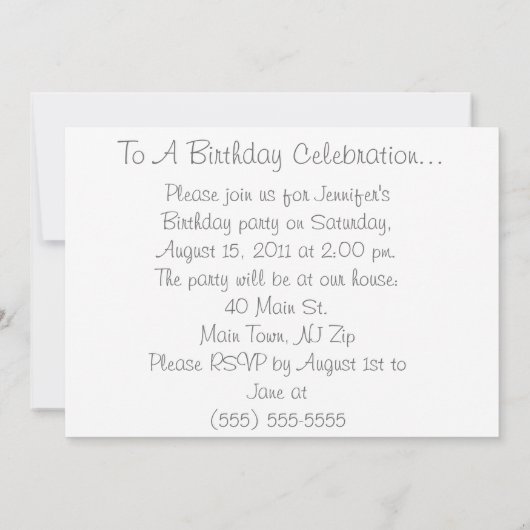 Uitnodiging tot het indienen van vis en Zee (Achterkant)