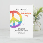 Uitnodiging tot het indienen van vredesliefdesgeli (Staand voorkant)