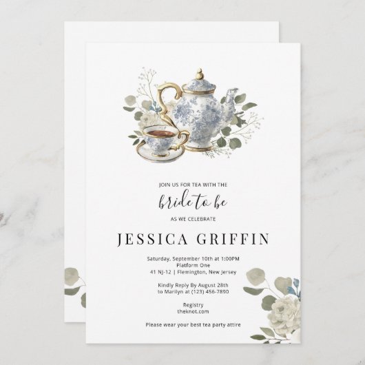 Uitnodiging tot het indienen van Vrijgezellenfeest (Voorkant / Achterkant)