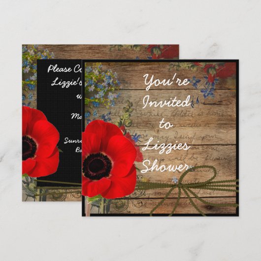 Uitnodiging tot het indienen van Vrijgezellenfeest (Voorkant / Achterkant)