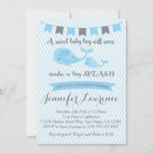 Uitnodiging tot het indienen van walvisBaby shower (Voorkant)