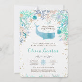 Uitnodiging tot het indienen van walvisBaby shower (Voorkant)