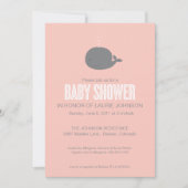 Uitnodiging tot het indienen van walvisBaby shower (Voorkant)