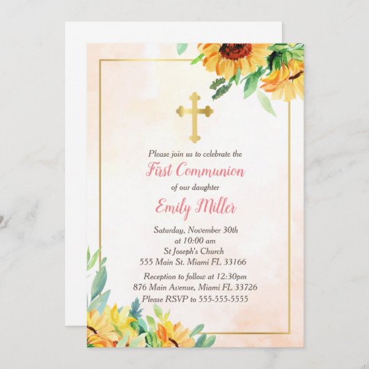 Uitnodiging tot het indienen van watererkleurige z (Voorkant / Achterkant)