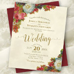 uitnodiging tot het indienen van weddenschappen i<br><div class="desc">Deze mooie trouwuitnodigingen zijn stijlvol en stijlvol zonder de bank te breken. Ze hebben een elegant en stijlvol design met  Victoriaans bloemen in tinten van woeste,  rode,  roze en witte,  met gouden scriptkalligrafie op een gemarmerde ivoorcrèmeachtergrond. Classy,  gesofisticeerd en chic,  maar nog steeds budgetvriendelijk en betaalbaar.</div>