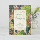 uitnodiging tot het indienen van wijndruiven (Staand voorkant)