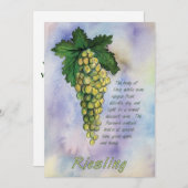 Uitnodiging tot het indienen van wijndruiven (Voorkant / Achterkant)