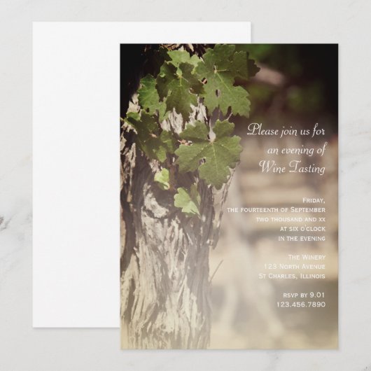 Uitnodiging tot het indienen van wijnkreeften voor (Voorkant / Achterkant)