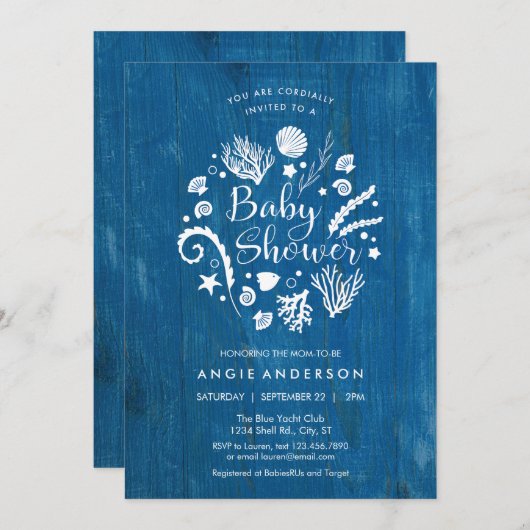 Uitnodiging tot het indienen van Zee voor echt Bab (Voorkant / Achterkant)