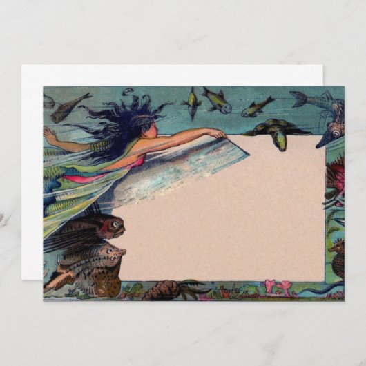 uitnodiging tot het indienen van Zeemeermin (Voorkant / Achterkant)