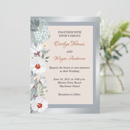 Uitnodiging tot het indienen van zilveren en rust  (Staand voorkant)