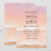 uitnodiging tot het indienen van zondroze strandst (Voorkant / Achterkant)