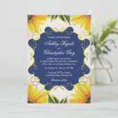 Uitnodiging tot het indienen van zonnebloemen en m (Staand voorkant)