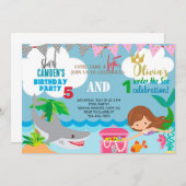 Uitnodiging tot het indienen van zussen van zeemie (Voorkant / Achterkant)