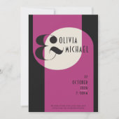  uitnodiging tot het indienen van zwarte magenta v (Voorkant)