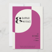  uitnodiging tot het indienen van zwarte magenta v (Voorkant)