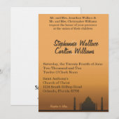 Uitnodiging tot het Indische Dream Wedding (Voorkant / Achterkant)