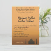 Uitnodiging tot het Indische Dream Wedding (Staand voorkant)