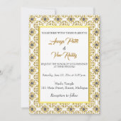 Uitnodiging tot het Indische hindu-huwelijk (Voorkant)